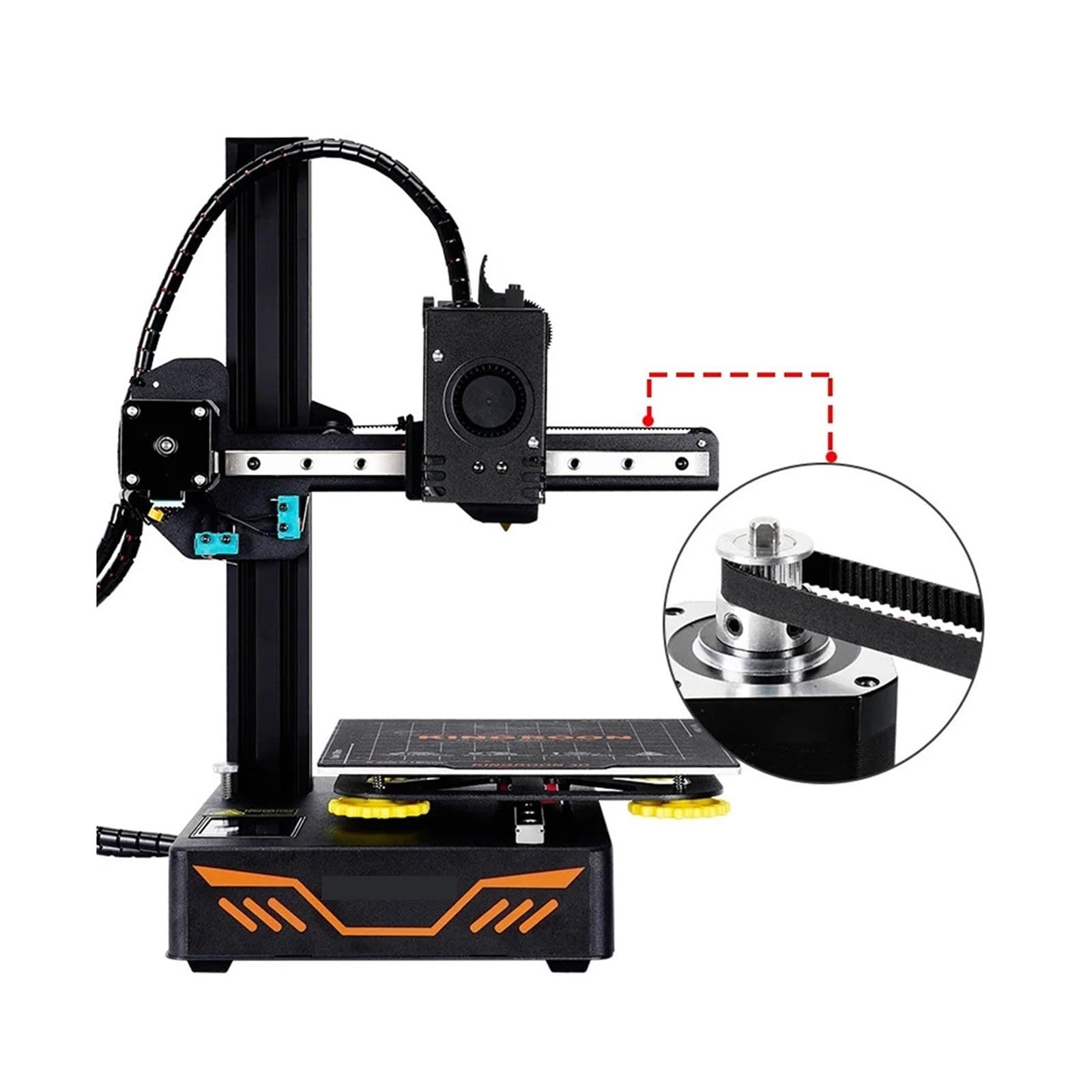Aixinong1 Otwarty pasek rozrządu 2GT, szerokość 6 mm/10 mm, pasek z rdzeniem stalowym z włókna aramidowego PU | 5/10/50M dla drukarki 3D(PU White,10 Meters-W6mm)