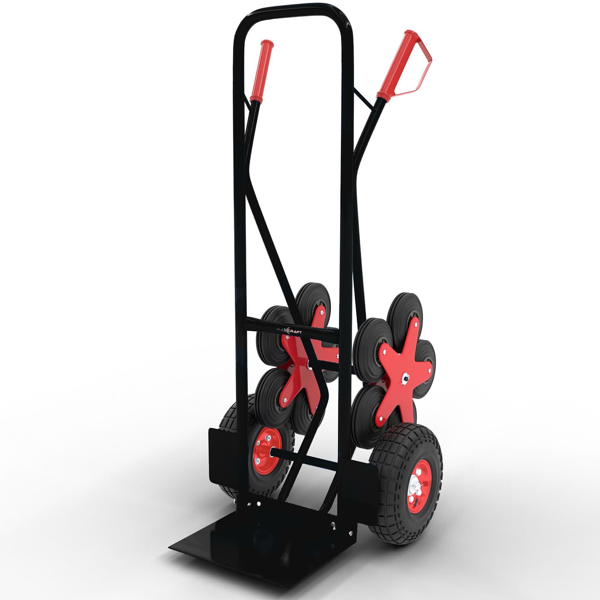Hand Trolley up to 200 kg Transport Trolley Stairs – 12 Wheels in Black