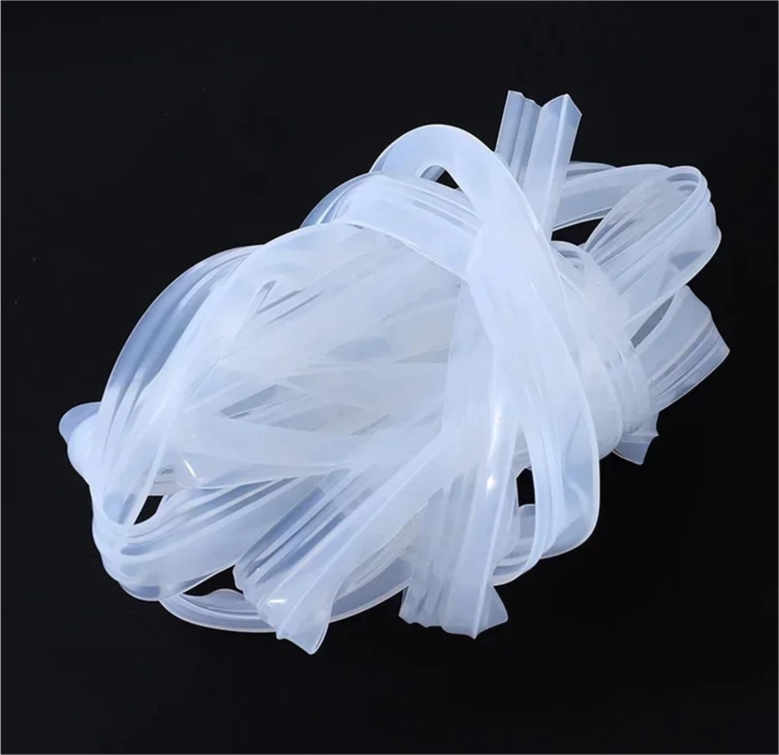 Cinta De Sellado Para Baño Transparente Tira De Sellado Silicona En Forma FH 1 A 3 Metros For Puerta Ducha, Vidrio, Resistente Al Viento(UD-10mm,3Meter)
