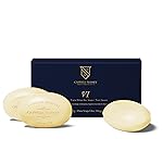 Caswell-Massey Mens Bar Soap Gift Set - Number Six Scent - Triple-Milled Moisturizing Body Soap Bars for All Skin Types, Plant-Based Formula with Essential Oils, Made in USA, 3 x 5.8 oz