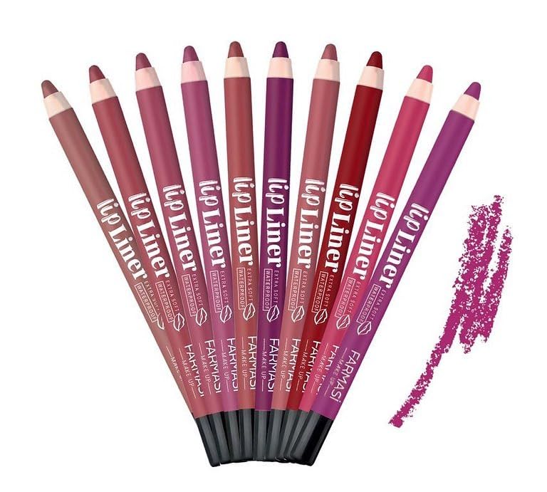 FARMASi Extra Soft Waterproof Lip Liner - Precision & Long-lasting Makeup Essential (07)