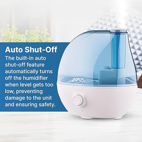 Miniatura 4 de Humidificadores para dormitorio, humidificador ultrasónico de niebla fría de 2.2 L, silencioso, boquilla de 360, sin BPA con apagado automático para