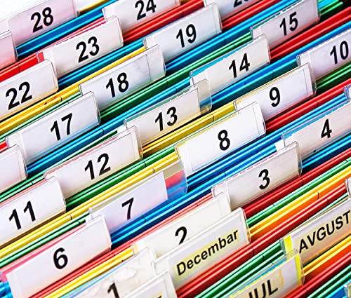 Hanging File Folders, Herkka 30 Pack Letter Size Reinforced Hanging Folders, Designed For Bulky Files, Medical Charts, Assorted Colors #TOP6