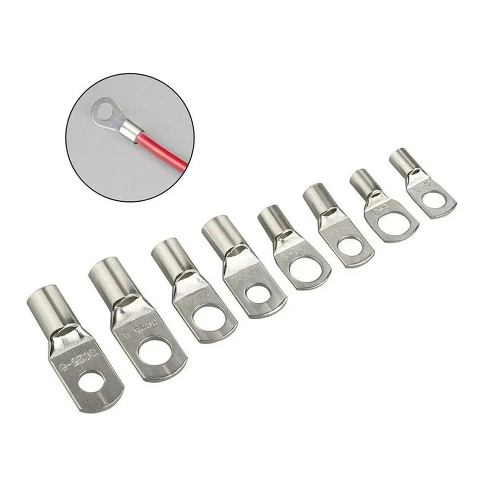 70 stücke Kupfer lock up Terminals SC6/SC10/SC16/SC25 Crimp Anschlüsse for Elektrische Verdrahtung Kabelschuhe