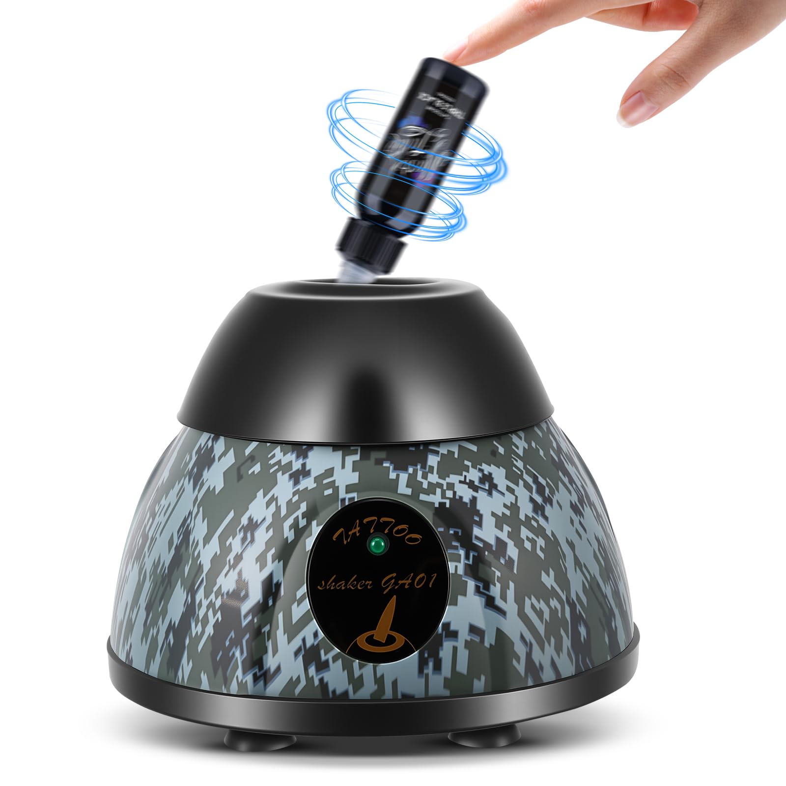 Vortex Mixer Mini 5200 giri/min, shaker elettrico per pigmenti con funzione touch, miscelatore Vortex per colori, smalto per unghie, inchiostro per tatuaggi, colla per ciglia, agitatore di colore per