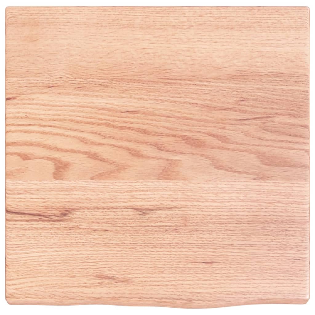 ARKEM Encimera de baño Madera Maciza tratada encimera baño encimera de Madera Mueble baño Madera Maciza marrón Claro 40x40x2 cm