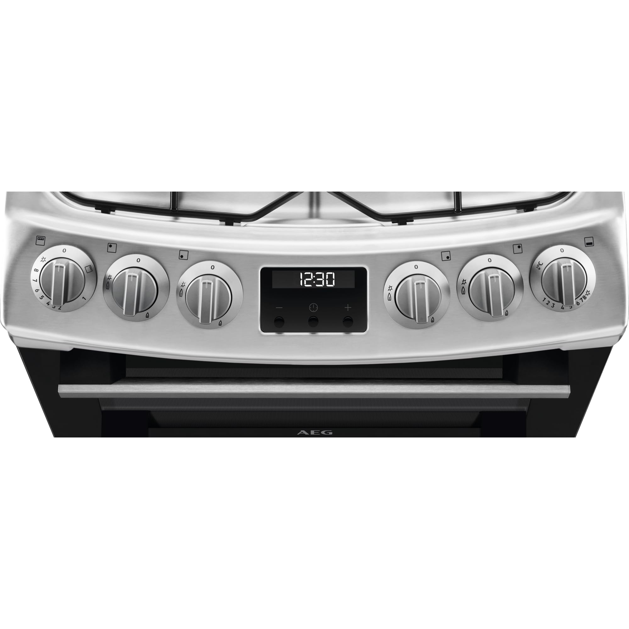 AEG Double Cavity Oven with Gas Hob CGX1130ACM, Capacity 83/36L, 2 Cooking Zones, Catalytic Self-Cleaning Oven, Cooker with Grill function, Heat Indicators, Gas Safety, Cooling Fan, 899-917x550 mm — view 6