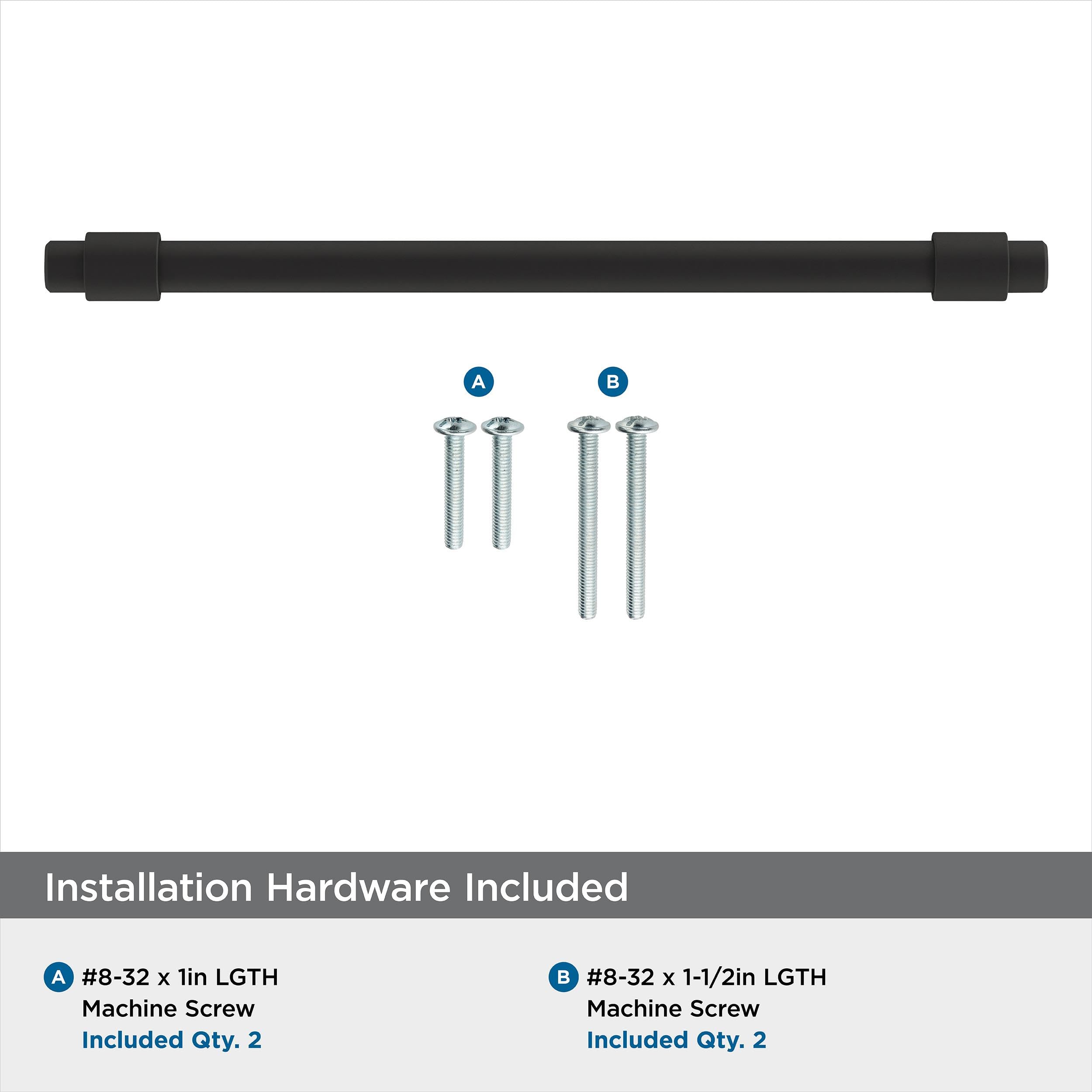 Amerock, Matte Black, 6-5/16 inch (160mm) Center-to-Center - Image 4