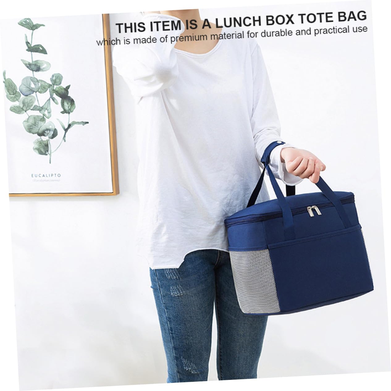 Hohopeti Oxford Stoff Lunchtasche mit Wärmespeicherung Großes Fassungsvermögen für Arbeit Schule und Picknick
