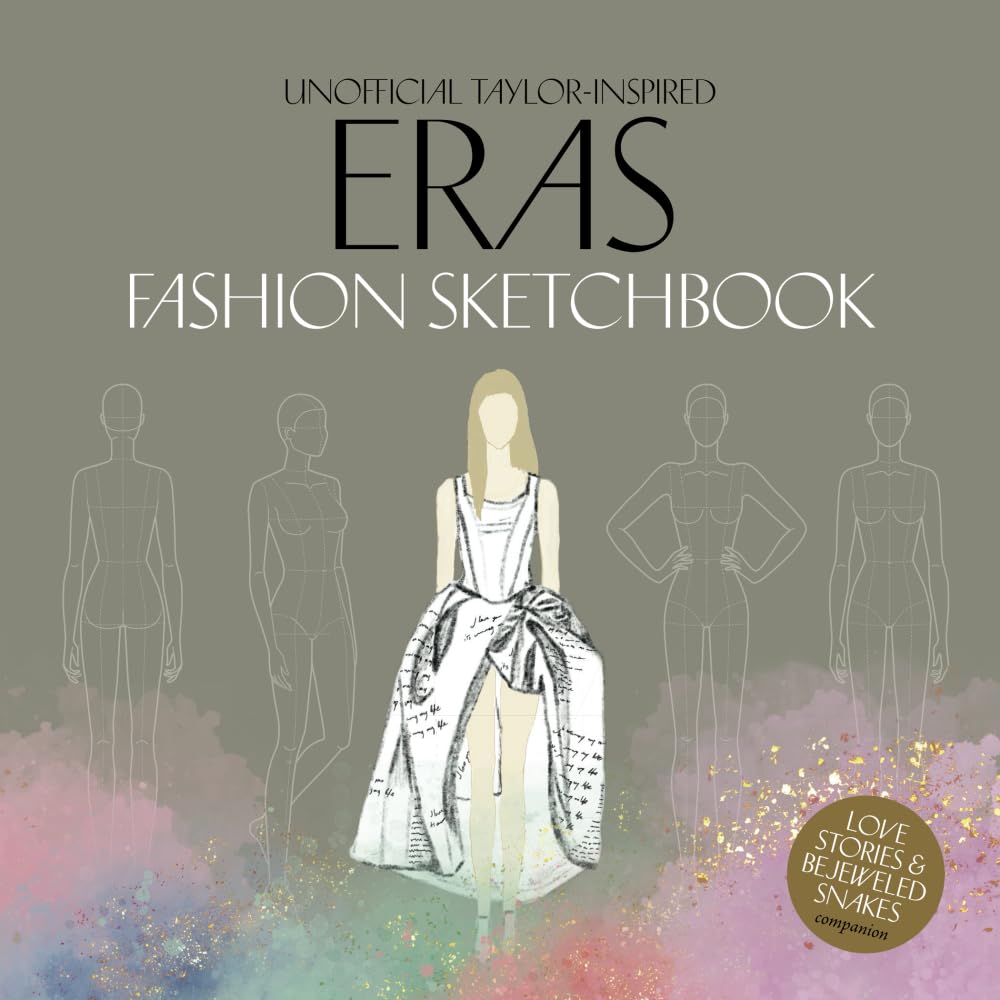 Livre mode ERAS Taylor inspired cahier de stylisme et dessin serpent