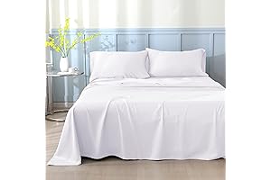 Luxury Rayon Derived from Bamboo Bed Sheets Set: Split King Comfort