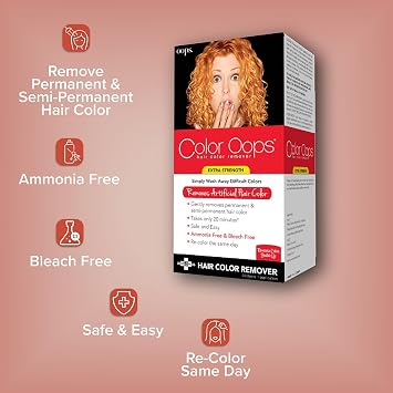 Color Oops Hair Color Remover, Extra Strength 1 Application by AB