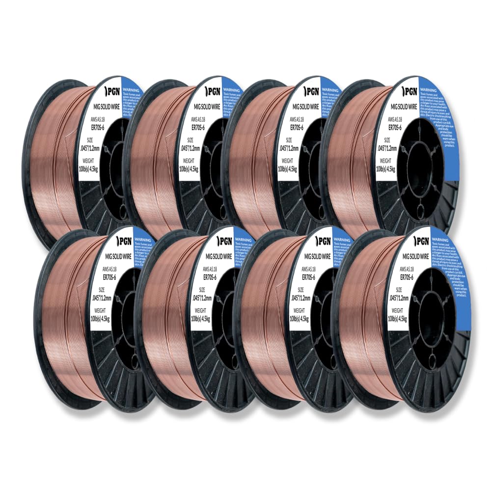 PGN ER70S-6 .045" (8 Pack) Solid MIG Welding Wire - 10lb Spool