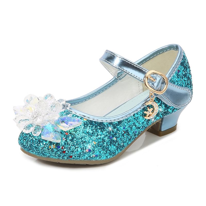 Little Girls Glitter Princess Shoe Kids Sequin Dress Shoes Girl Crystal Party Footwear Porosity Non-Slip2