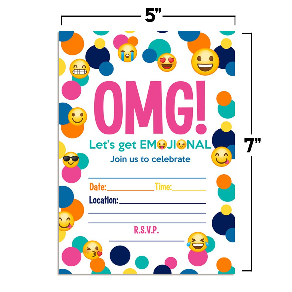 Emoji Invitation Template Fill Out