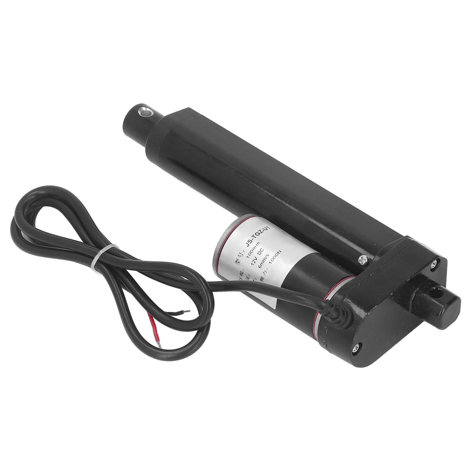 Actuador Lineal de 12 V, Actuador Eléctrico de AleacióN de Aluminio de Empuje 1000 N de de 100 Mm, con Soporte de Montaje y Control Remoto, Ideal para Cama, sofá, Elevación Industrial (#2)