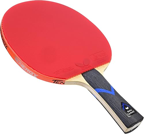 BalsaCarbo X7 Pro-Line - Raqueta de tenis de mesa  La suavidad de la balsa y la dureza del carbono  Con Tenergy 80 FX  Recomendado para aspirantes a