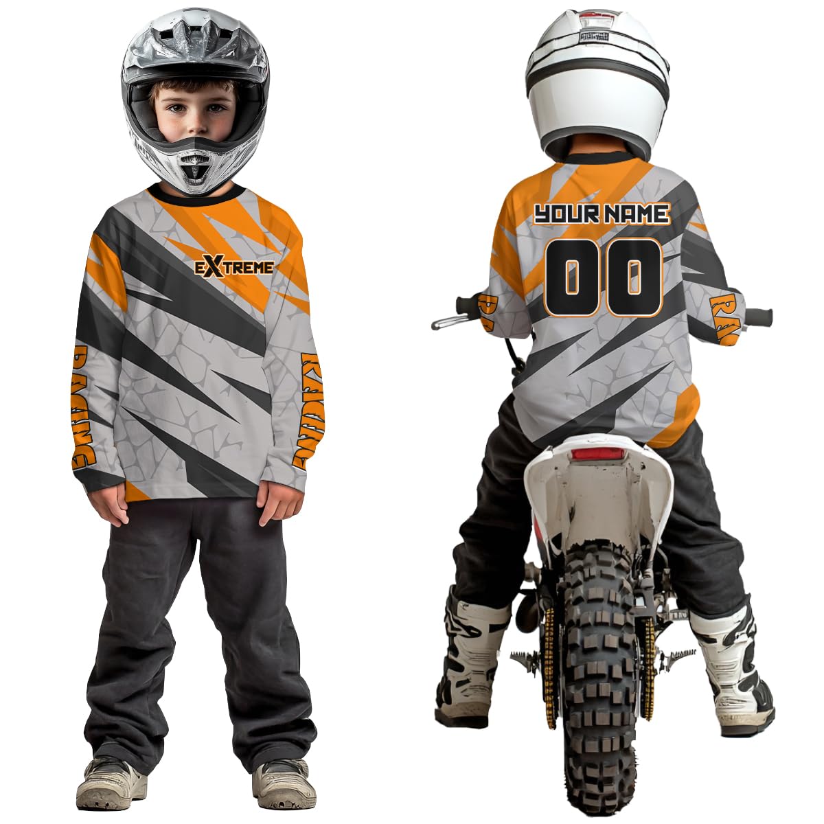 Answer Racing Arkon Bold MX Jersey Blue/White Off-Road ATV UTV BMX MTB Riding Shirt Adult Size Large