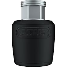 Abus Wheel Lock Nutfix Solid Axle Single M9 axle Diameter Wheel Lock, Black