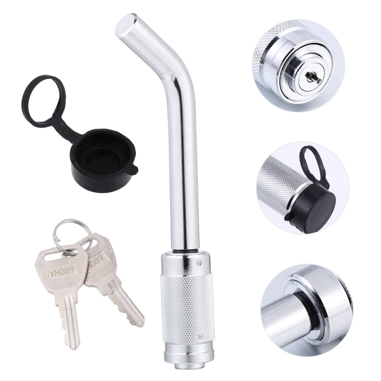 Amosfun Bloqueo Del Remolque Gancho De Remolque Para Coche Parachoques Accesorios De Repuesto