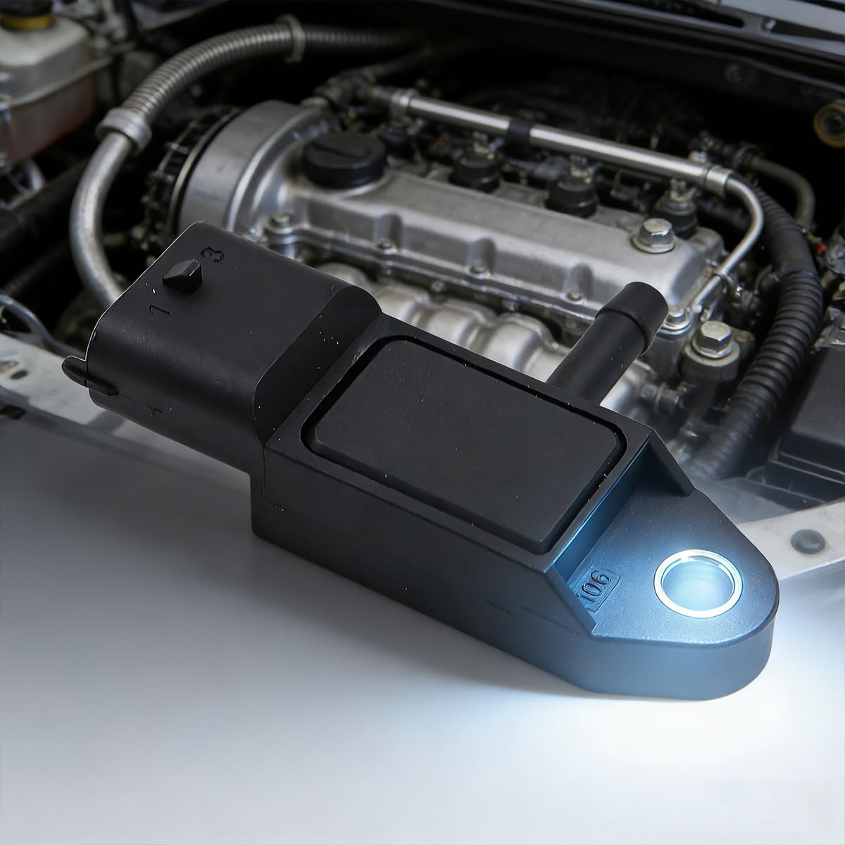 Sensor de presión de admisión Compatible con Renault Dacia, 0281002593, 8200225971, 223657266R