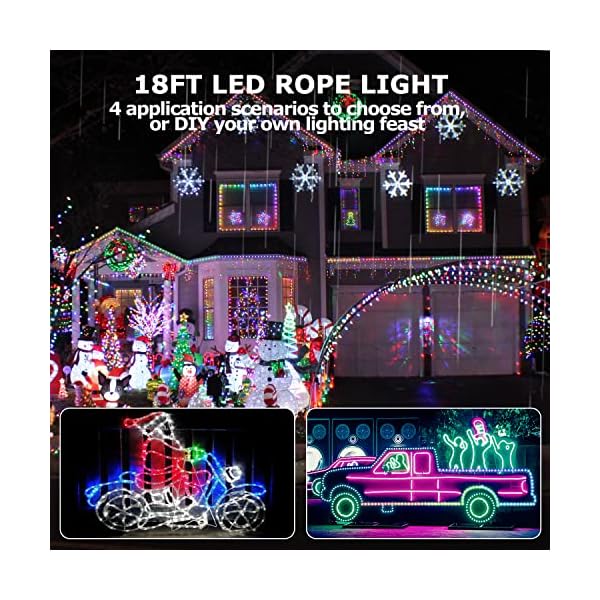 Goutong led rope lights,110v,waterproof,connectable, power socket connector fuse holder, indoor/outdoor use, ideal for backyards, decorative lighting - image 4