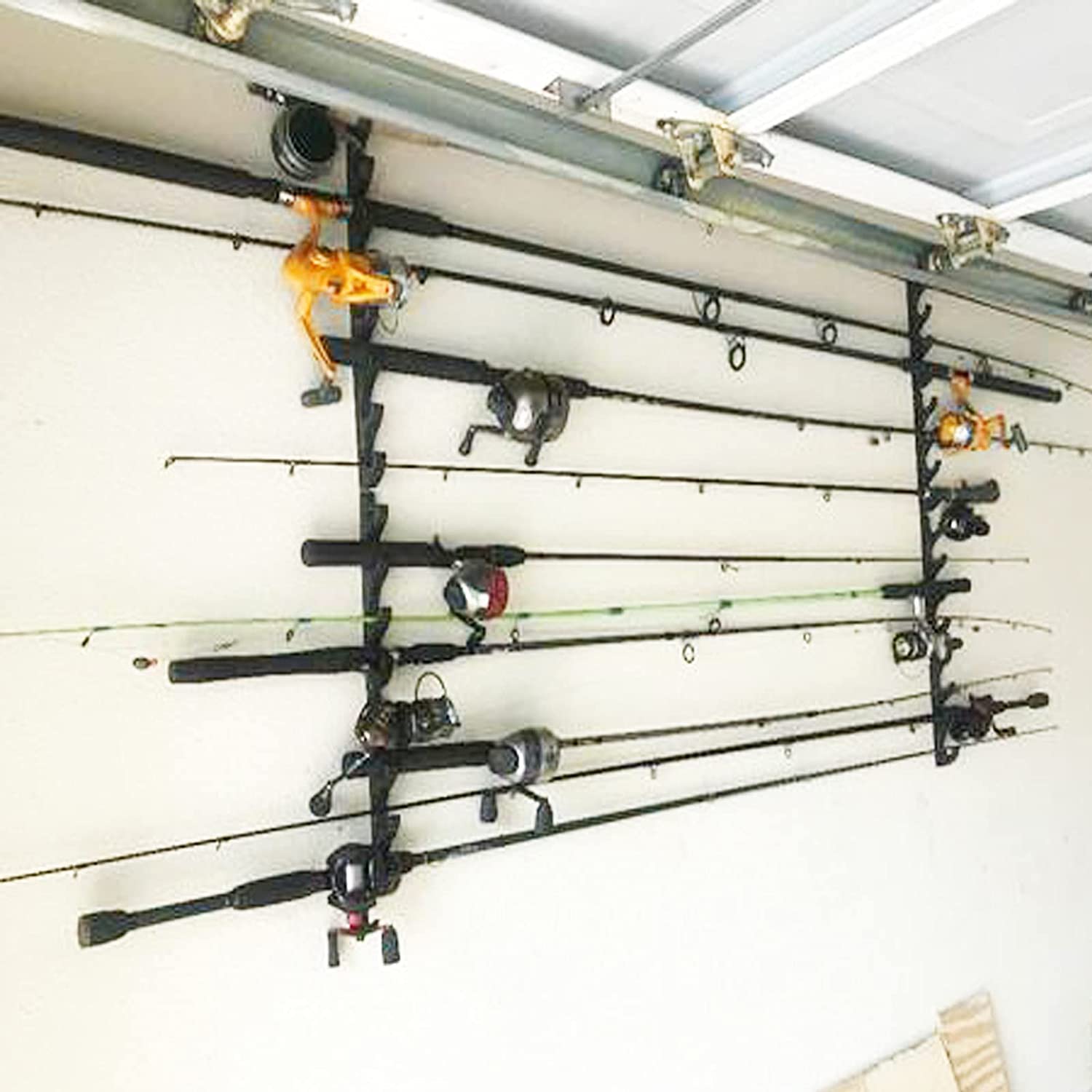 Amazon | ロッドウォールラックに保管するための水平ロッドホルダー