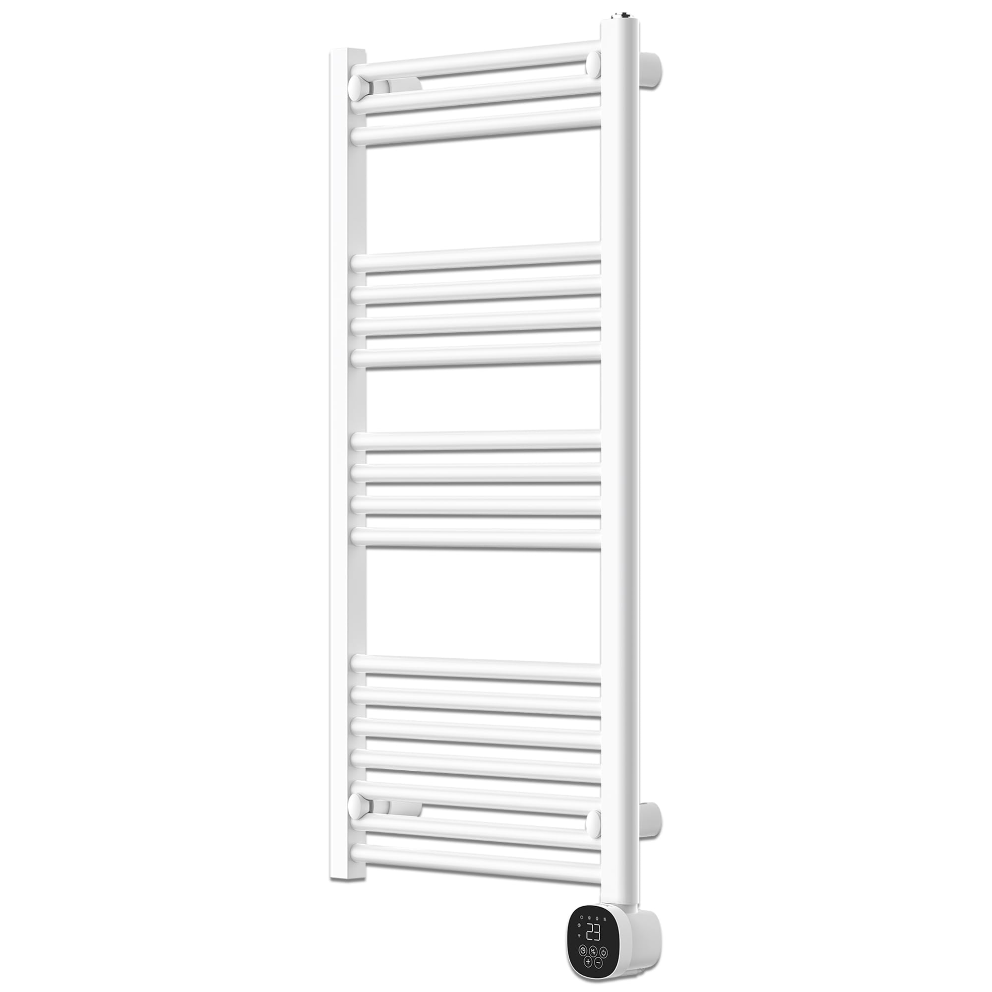MYLEK Electric Ladder Towel Rail Radiator 750W – Smart WiFi App Controlled Fluid Filled Bathroom Heated Towel Rail with Thermostat