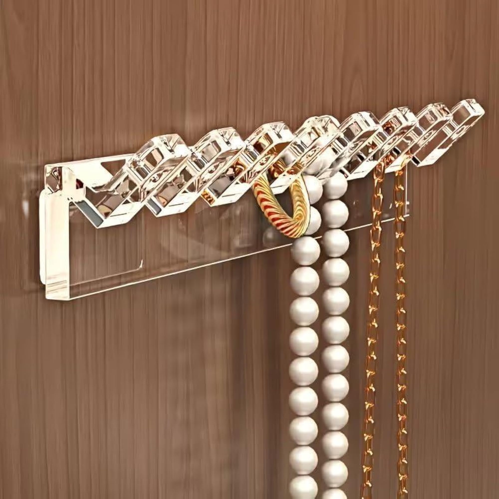 Wall Mounted Jewelry Organizer Hooks, Pack of 6
