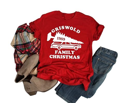 Christmas Vacation Shirt Women Griswold Family Funny Shirts for Women