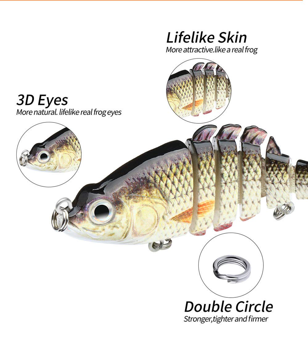 Amazon | ANNIBBY バス用釣りルアー 3.35インチ/0.4オンス マルチ