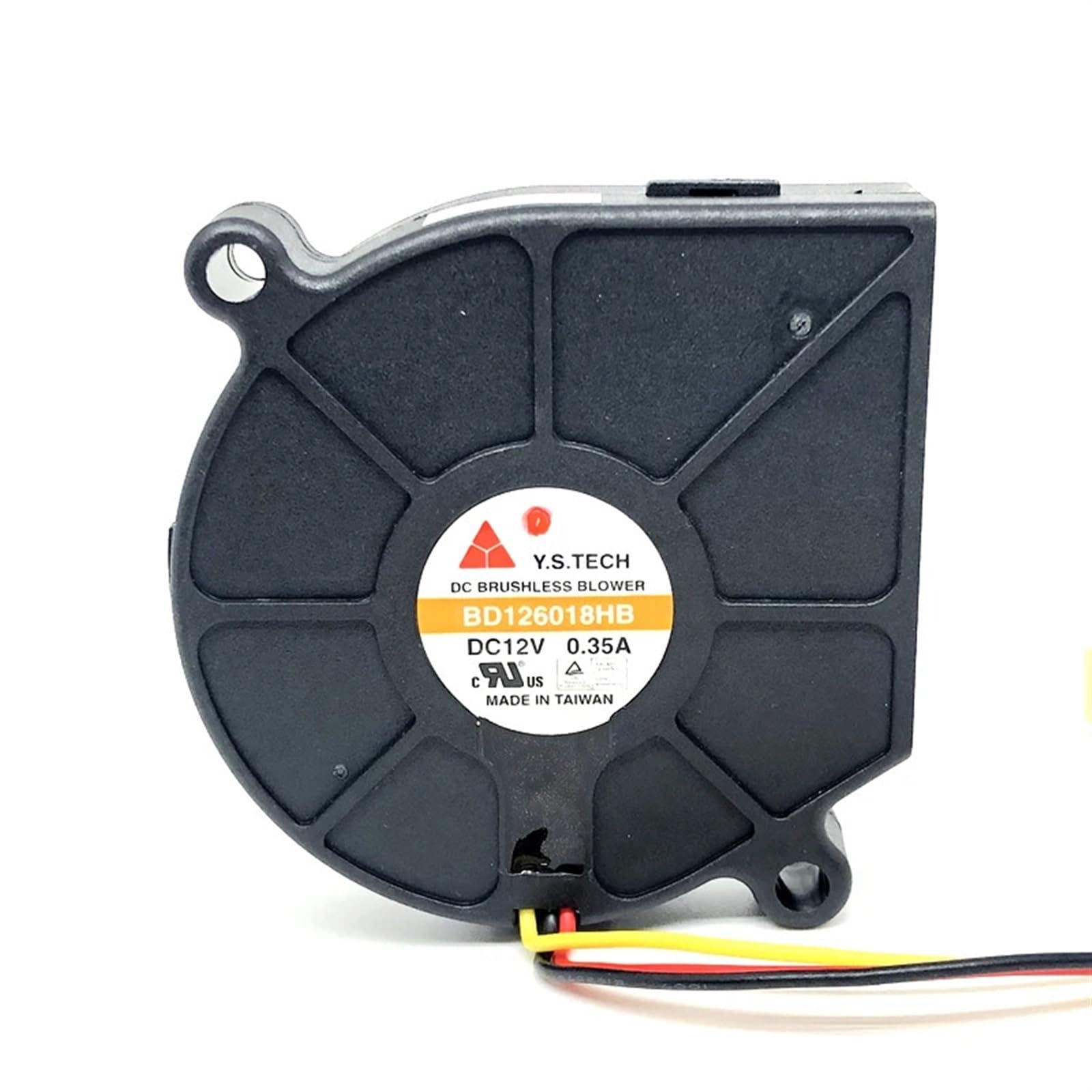 BD126018HB 6018 60x60x18mm Doppio Cuscinetto a Sfere Ventola di Raffreddamento 12V 0,35A for Ventola 3324SR 3pin