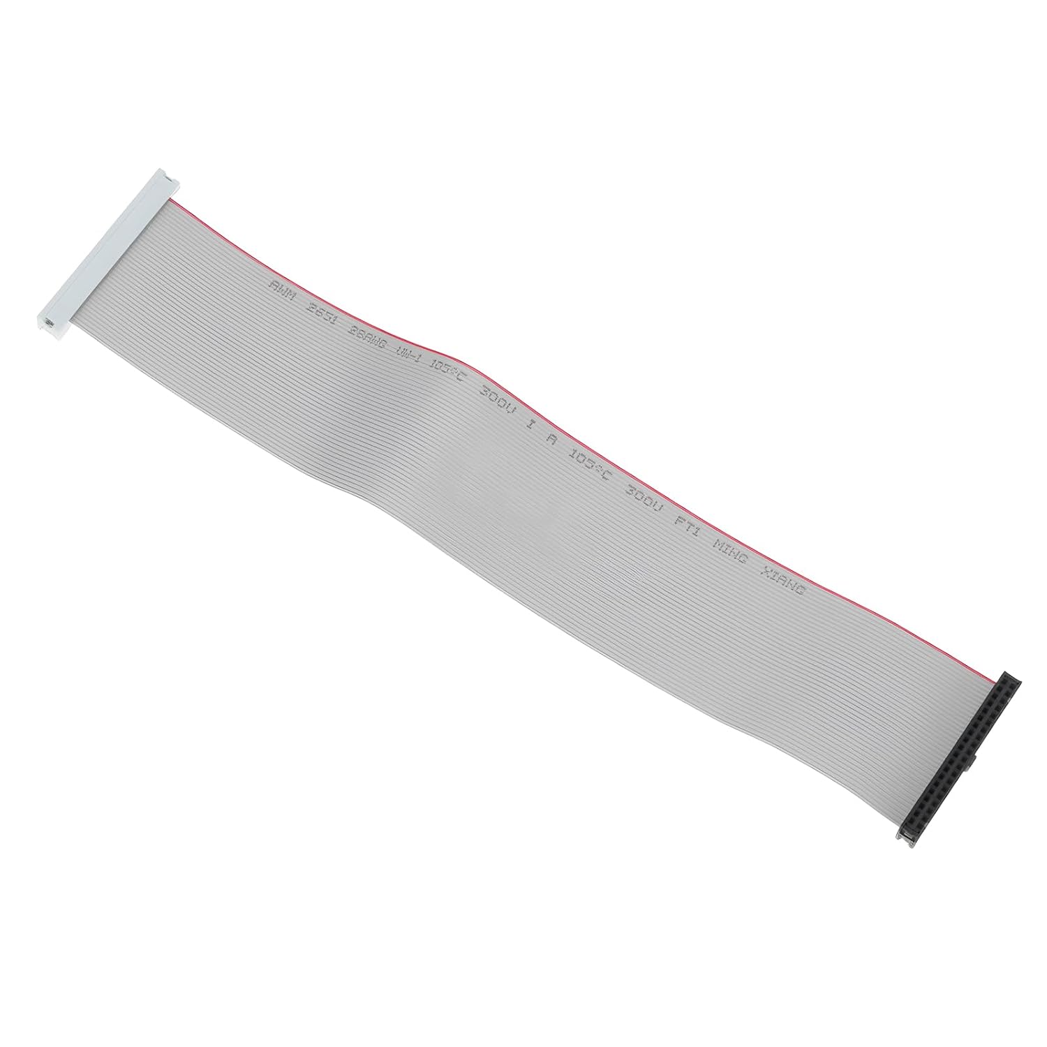 EMSea 40-pinowy męski na żeński przedłużacz IDE płaski kabel taśmowy 30 cm do adaptera HDD 3,5 cala