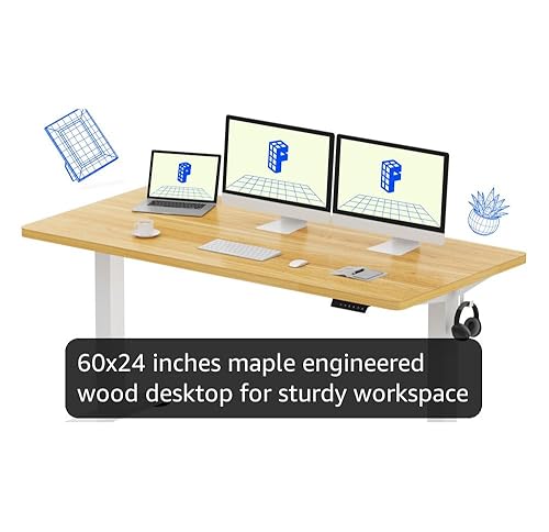 Amazon.com: FLEXISPOT EN1 One-Piece Standing Desk with 1-Inch