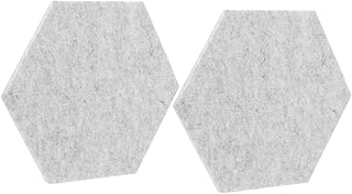 Sosoport 2pcs Polyester Fiber Soundproof Wall Panels Easy Install Acoustic Absorption Materials
