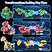 Eohemeral 6-in-1 Dinosaur Transforming Robot Toys Set,STEM Toy Combine Dinosaur Transform into Robot,Party Birthday Educational Gifts for Kids Age 3 4 5 6 7 8 9 10 Years Old Boys Girls