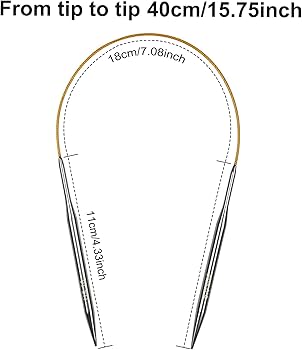 Aeelike 4,5 mm rondbreinaalden 40 cm, korte ronde breinaalden met flexibele kabel, metalen rondbreinaalden voor breiende sokken, vaste ronde breinaalden voor kleine projecten, maat US 7 Aeelike 4,5 mm rondbreinaalden 40 cm, korte ronde breinaalden met flexibele kabel, metalen rondbreinaalden voor breiende sokken, vaste ronde breinaalden voor kleine projecten, maat US 7