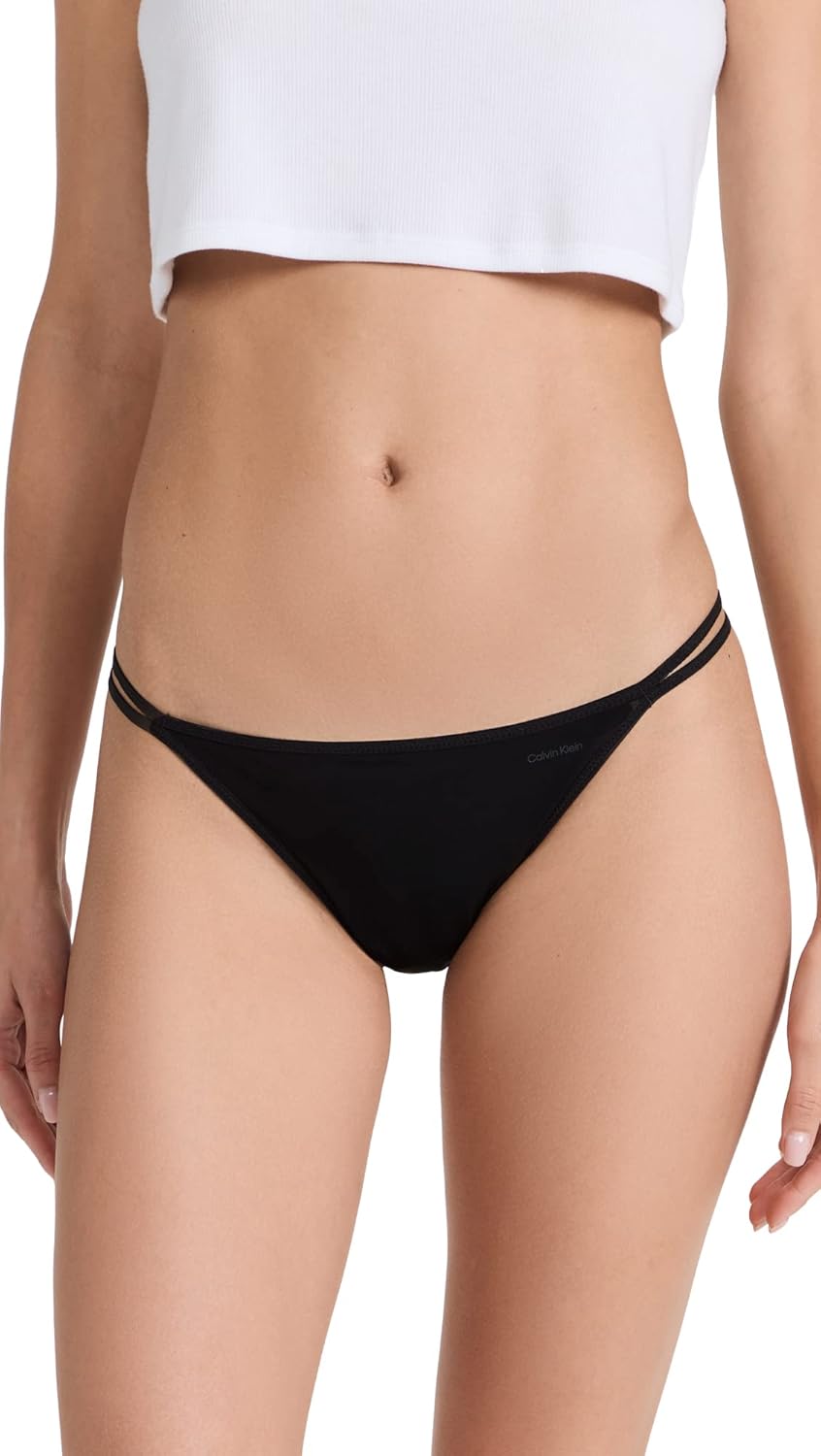 Calvin Klein Women's Sheer Marquisette High Leg Tanga : Clothing, Shoes & Jewelry