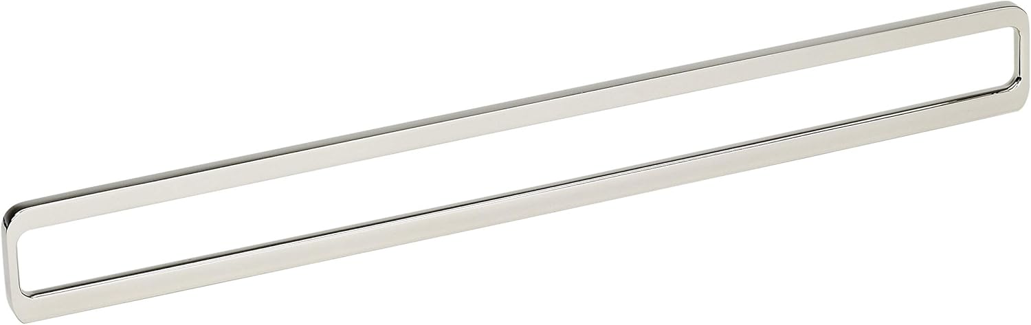 Richelieu Hardware 685160180 3 3/4-inch (96 mm) to 6 5/16-inch (160 mm) Center-to-Center Polished Nickel Modern Rectangular Cabinet and Drawer Pull Handle for Kitchen, Bathroom, and Furniture