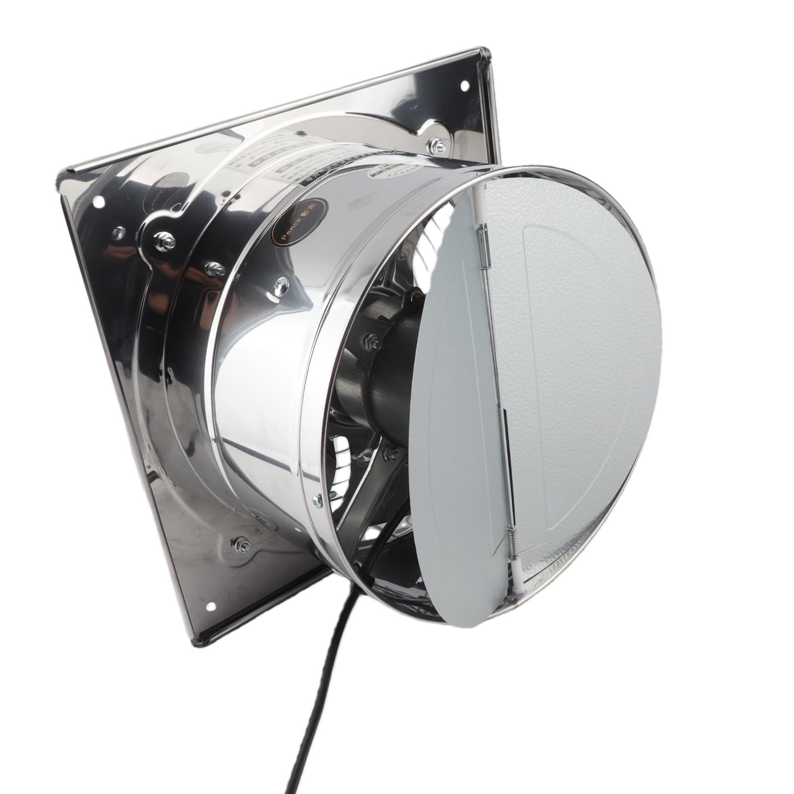 Yosoo Health Gear Aspiratore da Bagno a Parete 220V 100W Aspiratore da Bagno da 9,8 Pollici in Acciaio Inossidabile 410 1450m3 H Motore con Doppio Cuscinetto a Sfera per Garage Magazzino