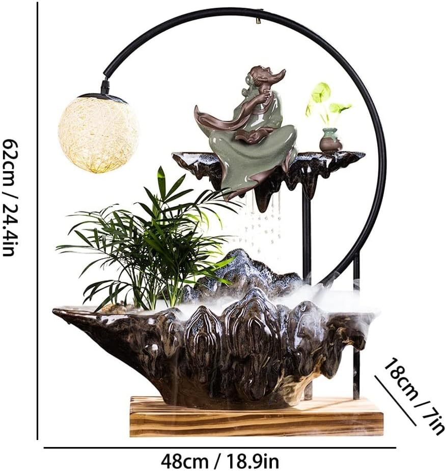 Fountain Tabletop Tabletop Water Fountain Tabletop Fountain Desktop Water Waterfall Fountain Interior Decoration Table Fountain Office Desk Lucky Water Fountains