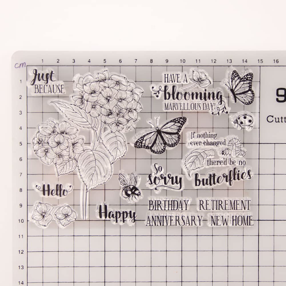 Siliconen stempels - Vlinders - Clear stamps CC Hobby - Clear stamps