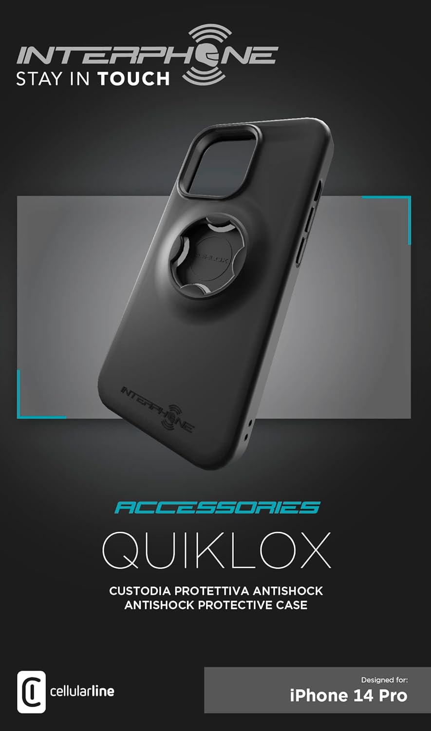 Interphone, QUIKLOX System, Mobile Phone Case iPhone 14 Pro for