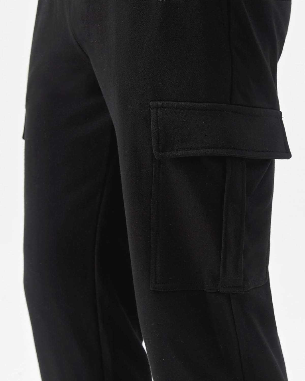 Zylioo Men's Extra Long Sweatpants with Pockets Fits Over 6ft Open Bottom Joggers Wide Leg Athletic Pants for Tall Men - Image 6