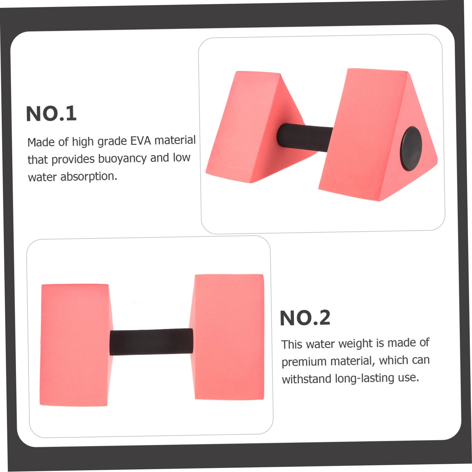 Toddmomy Water Dumbbells Exercise Equipment Swimming Pool for Adults Adult Kiddie Pool Water Hand Bar Workout Dumbbells Aquatic Sports Dumbbells Barbell