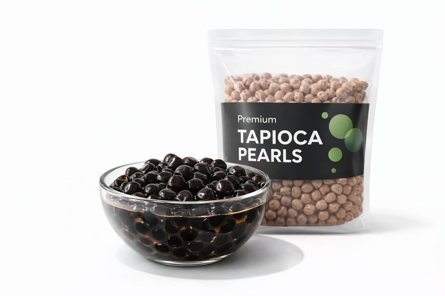 Perlas de Tapioca para Bubble Tea Beitea Negro de Cocción Rápida