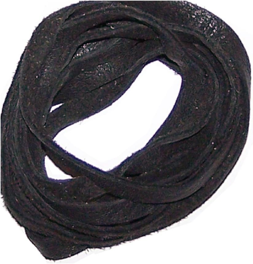 5’ Natural American Deer Skin Lacing / Buckskin Lacing String (Black)