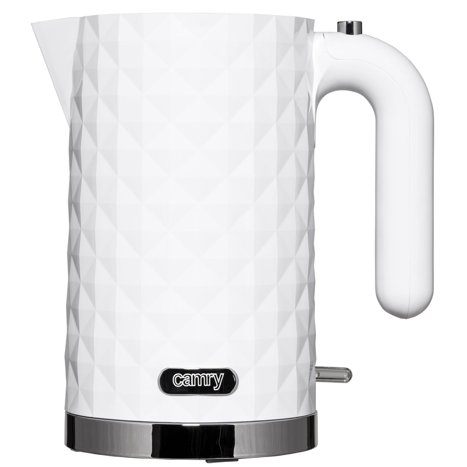 Adler Kettle Made of Plastic with Capacity of 1.7 liters and 2200 W Power CR 1296w, White