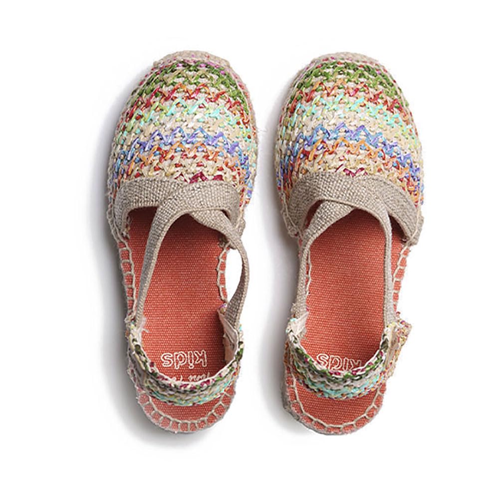 Toni Pons Edita - Espadrillas da Bambino realizzate in Rafia Multicoloree.