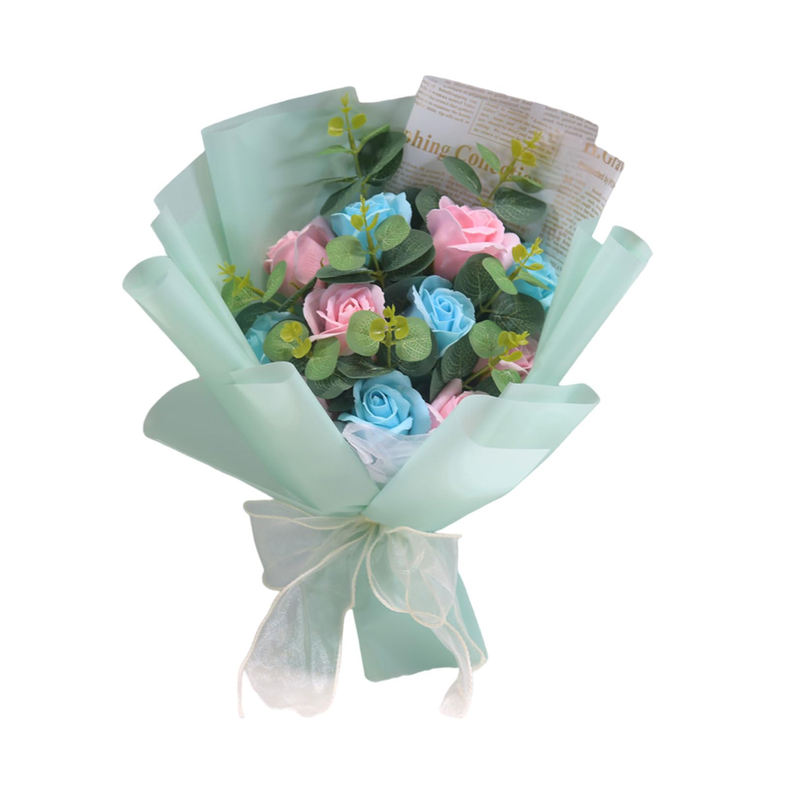 sodeber Artificial Rose Bouquets Room Decorations Soap Petals Bouquets for Mother Day Valentines Day Anniversary Christmas Rose Display